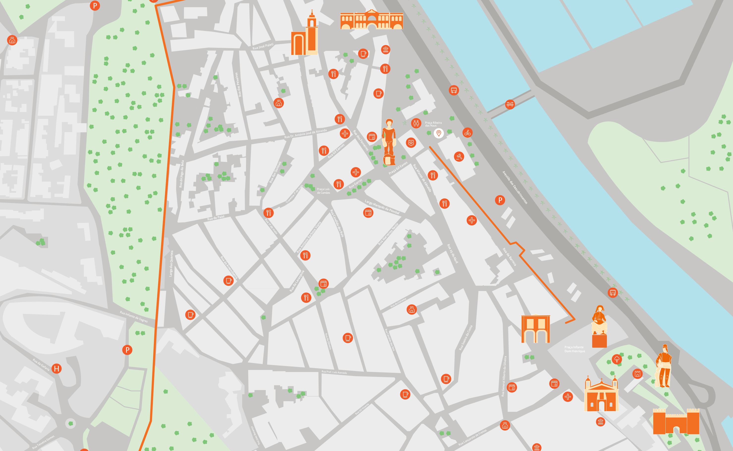 Lagos wayfinding city map